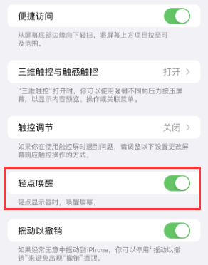 沈北苹果授权维修站分享iPhone轻点无法唤醒怎么办 