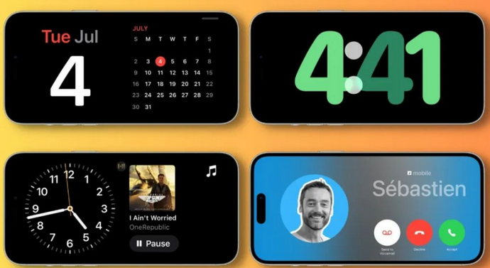 沈北苹果手机维修分享iOS17横屏充电待机显示有什么好处 